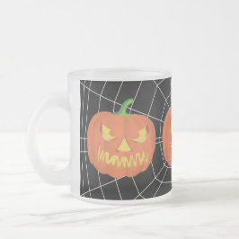 Taza De Cristal Esmerilado Calabaza para Halloween 1
