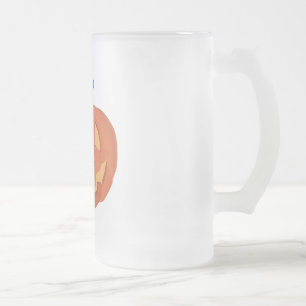 Taza De Cristal Esmerilado Calabaza para Halloween 1