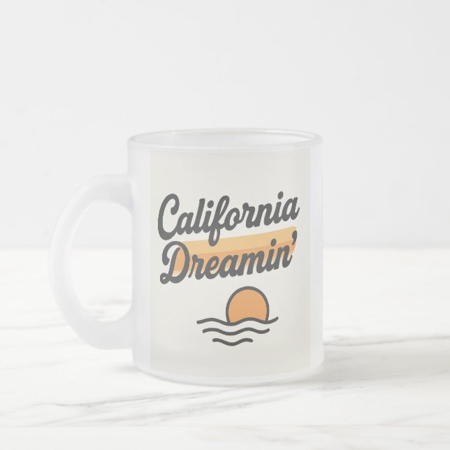 Taza De Cristal Esmerilado California Dreamin (Izquierda)