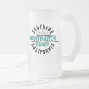 Taza De Cristal Esmerilado California meridional - Huntington Beach
