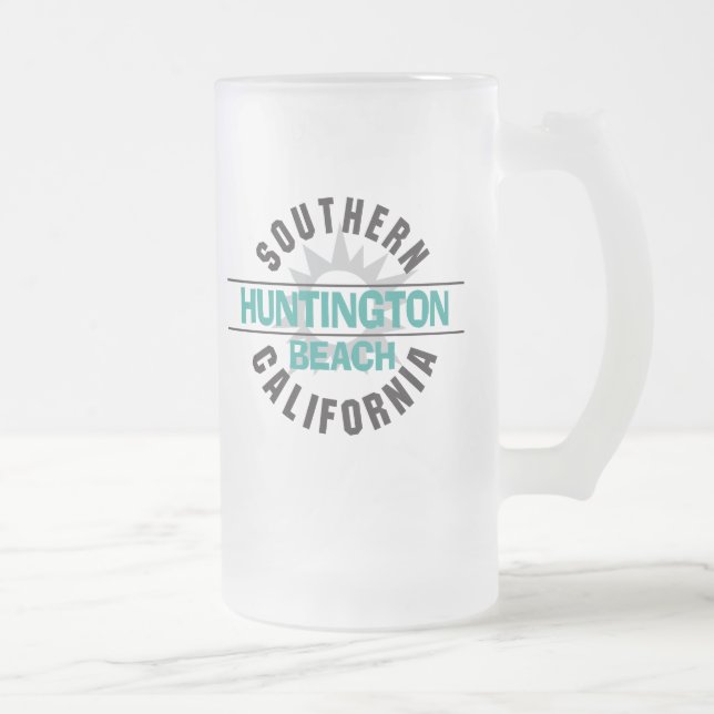 Taza De Cristal Esmerilado California meridional - Huntington Beach (Derecha)