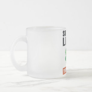 Taza De Cristal Esmerilado Cállate el hígado