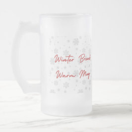 Taza De Cristal Esmerilado Calm Winter Mug – Cozy Minimal Design