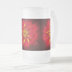 Taza De Cristal Esmerilado caloro rojo brillante