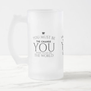 Taza De Cristal Esmerilado Cambiar negro