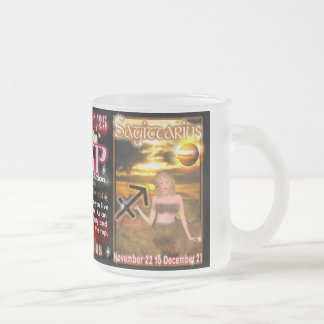 Taza De Cristal Esmerilado Cambio de signo del sagitario del escorpión