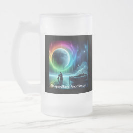 Taza De Cristal Esmerilado Caminantes sonoros Anonymous Frost Beer Glass