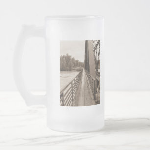Taza De Cristal Esmerilado Camino del puente ferroviario de Talkeetna