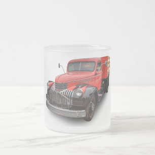 TAZA DE CRISTAL ESMERILADO CAMIÓN 1947 DE LA PARTICIPACIÓN DE CHEVROLET