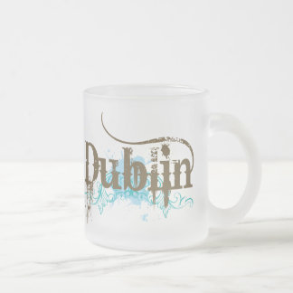Taza De Cristal Esmerilado Camiseta de Dublín Irlanda
