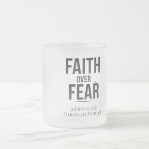 Taza De Cristal Esmerilado Camiseta de gimnasio cristiana Motivación de ent