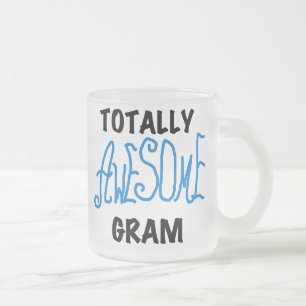 Taza De Cristal Esmerilado Camisetas azules y regalos del gramo totalmente