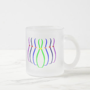 Taza De Cristal Esmerilado Camisetas de boliche y regalos.