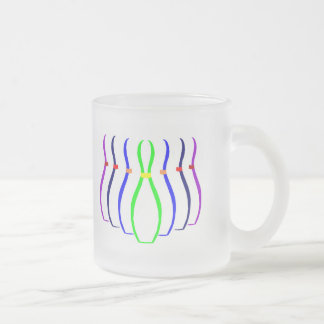 Taza De Cristal Esmerilado Camisetas de boliche y regalos.