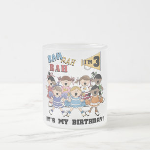 Taza De Cristal Esmerilado Camisetas de cumpleaños y regalos animadores