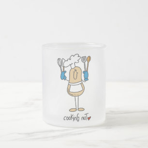 Taza De Cristal Esmerilado Camisetas de nuez de cocina y regalos