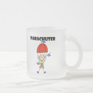 Taza De Cristal Esmerilado Camisetas de paracaidistas y regalos
