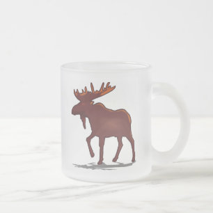 Taza De Cristal Esmerilado Camisetas y regalos 129 de los alces