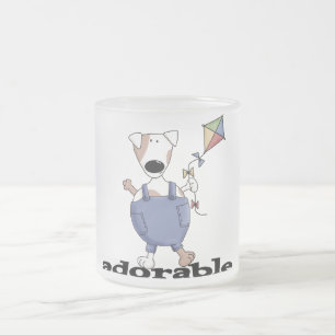 Taza De Cristal Esmerilado Camisetas y regalos adorables del perro