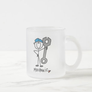 Taza De Cristal Esmerilado Camisetas y regalos básicos del mecánico