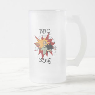 Taza De Cristal Esmerilado Camisetas y regalos de BBQ King