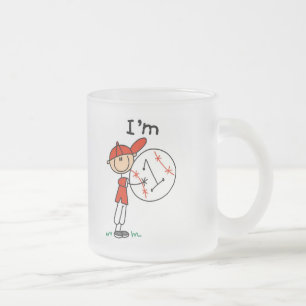 Taza De Cristal Esmerilado Camisetas y regalos de béisbol para niños