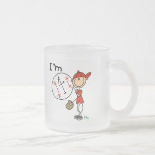 Taza De Cristal Esmerilado Camisetas y regalos de béisbol para niños de 4 año