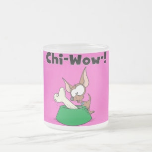 Taza De Cristal Esmerilado Camisetas y regalos de Chihuhua Ji-Wow