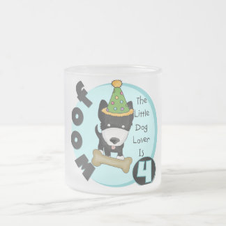Taza De Cristal Esmerilado Camisetas y regalos de cumpleaños de Dog Lover