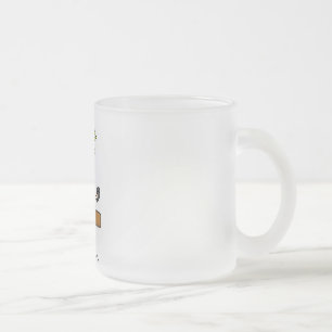 Taza De Cristal Esmerilado Camisetas y regalos de gimnasta rubia en barra de 