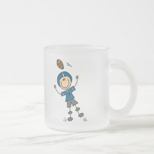 Taza De Cristal Esmerilado Camisetas y regalos de jugador de fútbol americano