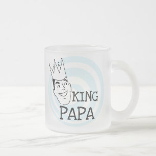 Taza De Cristal Esmerilado Camisetas y regalos de King Papa