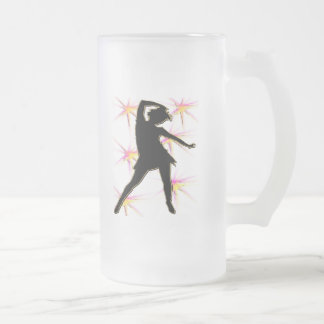 Taza De Cristal Esmerilado Camisetas y regalos de la diva de la danza