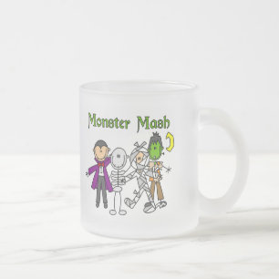 Taza De Cristal Esmerilado Camisetas y regalos de Monster Mash