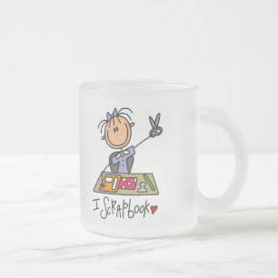 Taza De Cristal Esmerilado Camisetas y regalos de Scrapbook