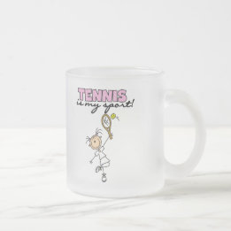 Taza De Cristal Esmerilado Camisetas y regalos de tenis mi deporte