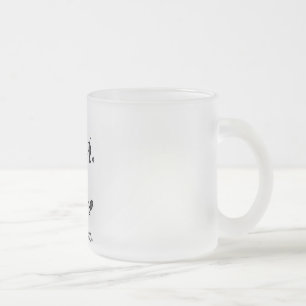 Taza De Cristal Esmerilado Camisetas y regalos de Vaca Loca