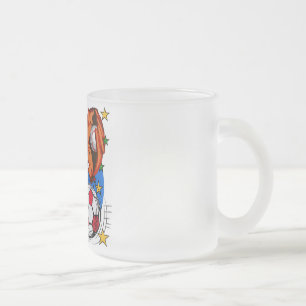 Taza De Cristal Esmerilado Camisetas y regalos del cumpleaños de los deporte