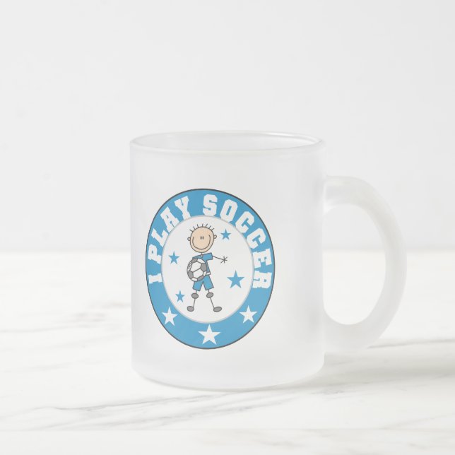 Taza De Cristal Esmerilado Camisetas y regalos del fútbol del juego del (Derecha)