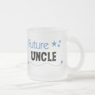 Taza De Cristal Esmerilado Camisetas y regalos del futuro tío