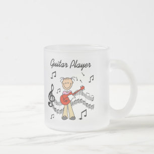 Taza De Cristal Esmerilado Camisetas y regalos del guitarrista del chica