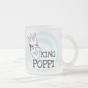 Taza De Cristal Esmerilado Camisetas y regalos del Rey Poppi