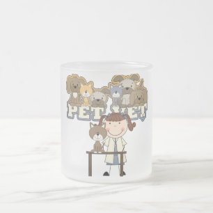 Taza De Cristal Esmerilado Camisetas y regalos femeninos triguenos del