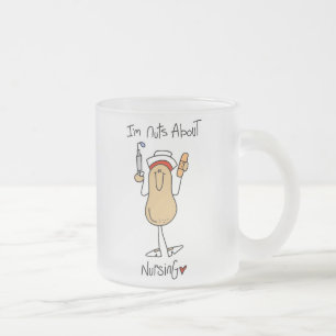Taza De Cristal Esmerilado Camisetas y regalos Locos por la Enfermería