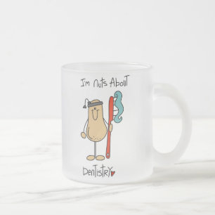 Taza De Cristal Esmerilado Camisetas y regalos Locos por la Odontología