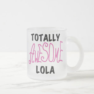 Taza De Cristal Esmerilado Camisetas y regalos Lola rosados totalmente alucin