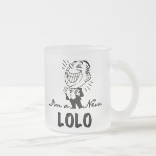 Taza De Cristal Esmerilado Camisetas y regalos nuevos Lolo sonrientes