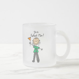 Taza De Cristal Esmerilado Camisetas y regalos para mamá de fútbol americano