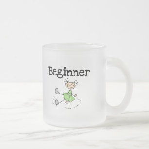 Taza De Cristal Esmerilado Camisetas y regalos para patinaje sobre hielo para