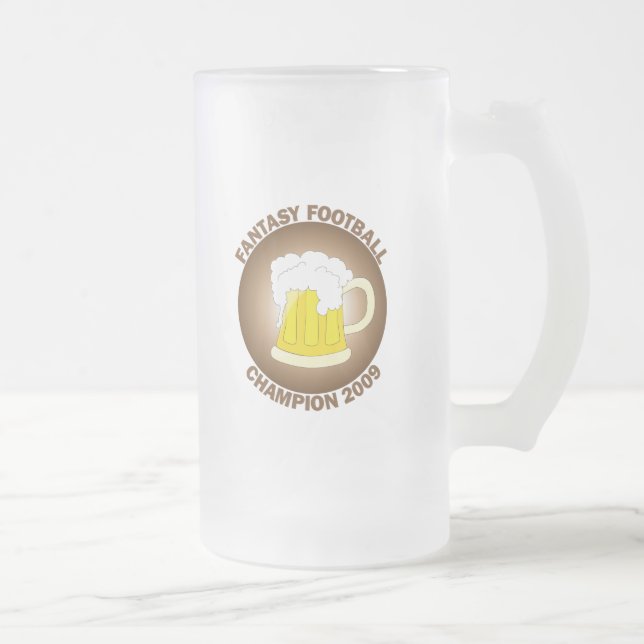 Taza De Cristal Esmerilado Campeón 2009 del fútbol de la fantasía (Derecha)